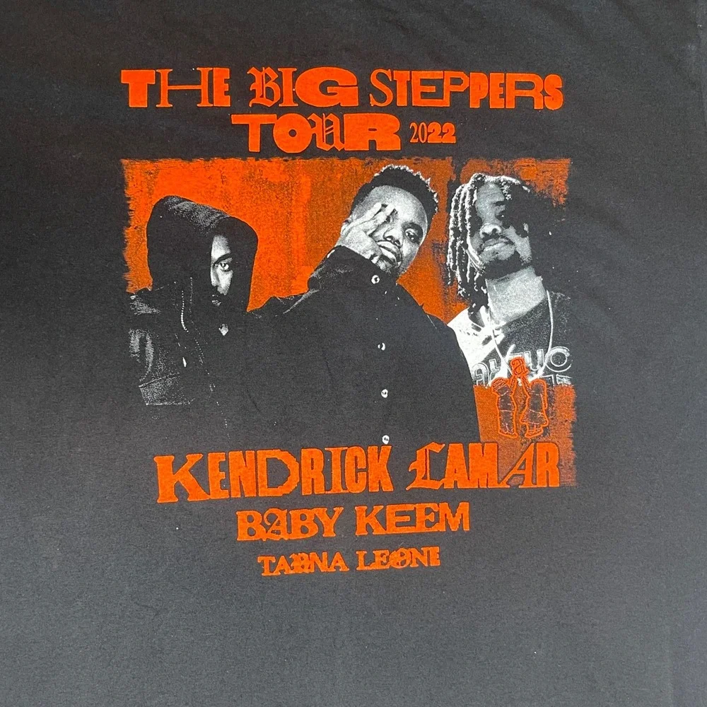 Kendrick Lamar The Big Steppers Tour 2022 Concert T-Shirt Mens‎ 2XL Baby Keem